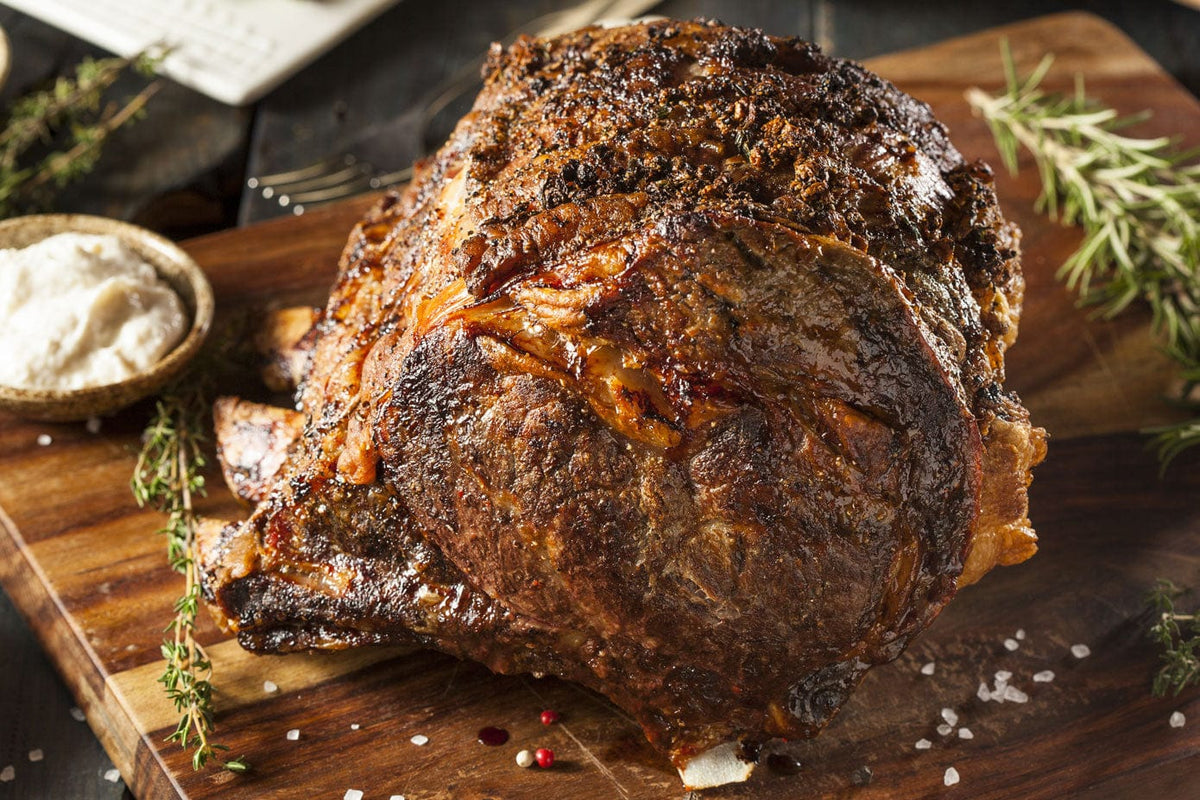 Pepper-Crusted Prime Rib Roast