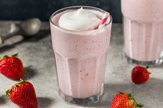 Strawberry Vanilla Bean Milkshake