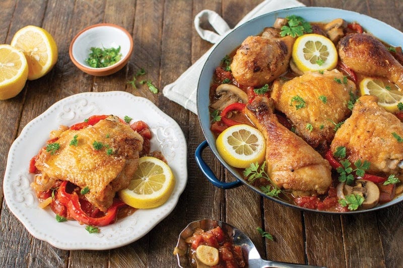 Lemon Chicken Cacciatore