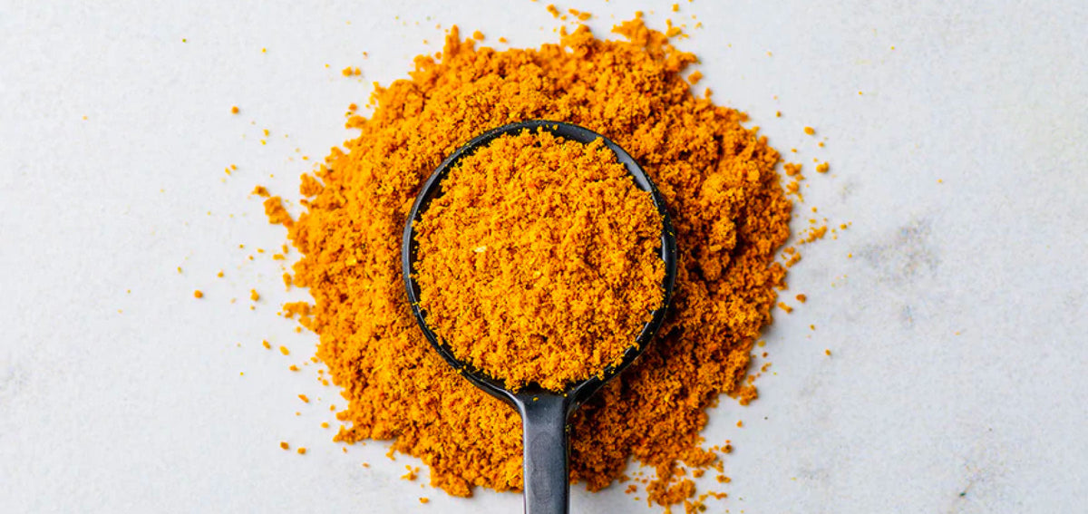 Spoon with curry powder