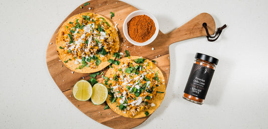 Peruvian Street Corn Chicken Tostadas