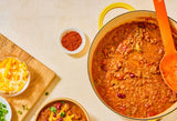 bowl of chili with spices