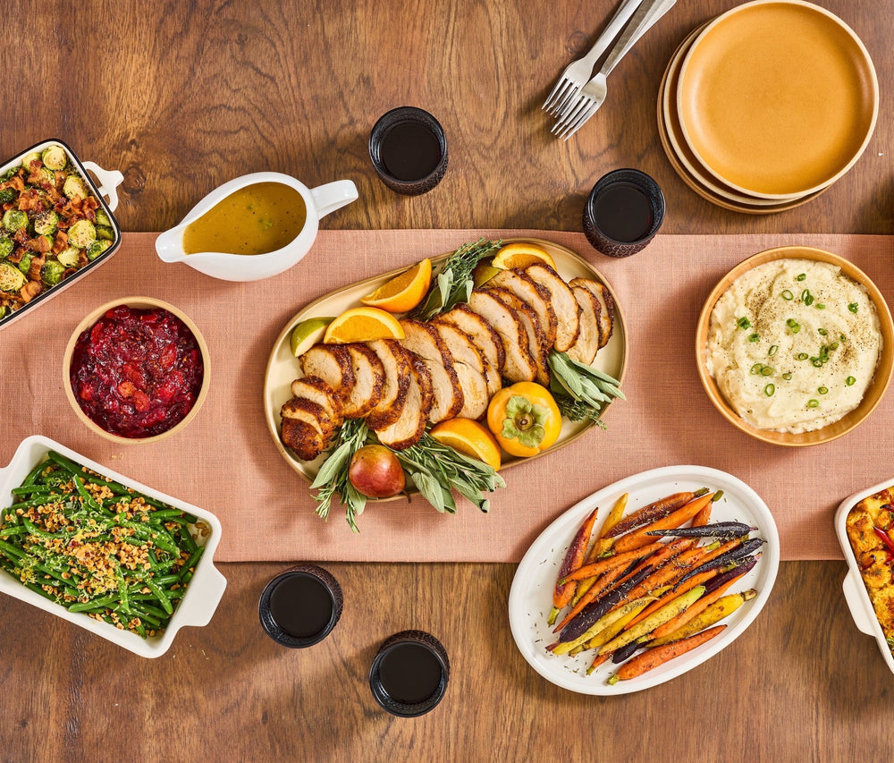 holiday roast turkey and sides